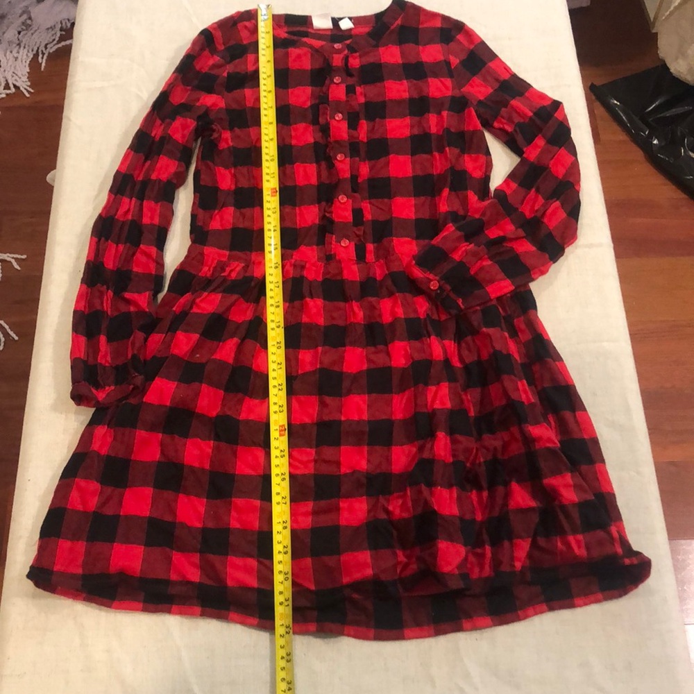 Girls Gap Size XL Plaid Fall Dress